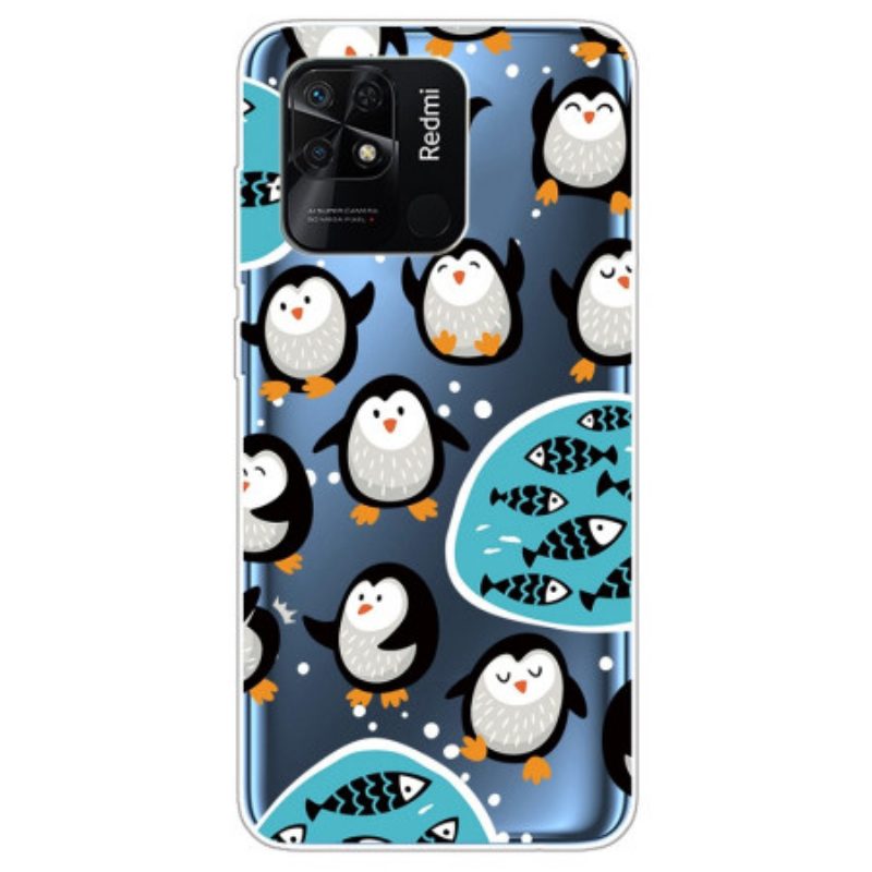 Hülle Für Xiaomi Redmi 10C Nahtlose Pinguine