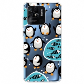 Hülle Für Xiaomi Redmi 10C Nahtlose Pinguine