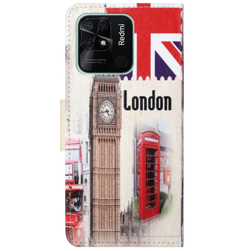 Lederhüllen Für Xiaomi Redmi 10C Londoner Leben