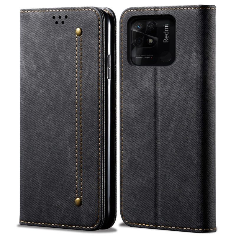 Schutzhülle Für Xiaomi Redmi 10C Flip Case Denim-stoff