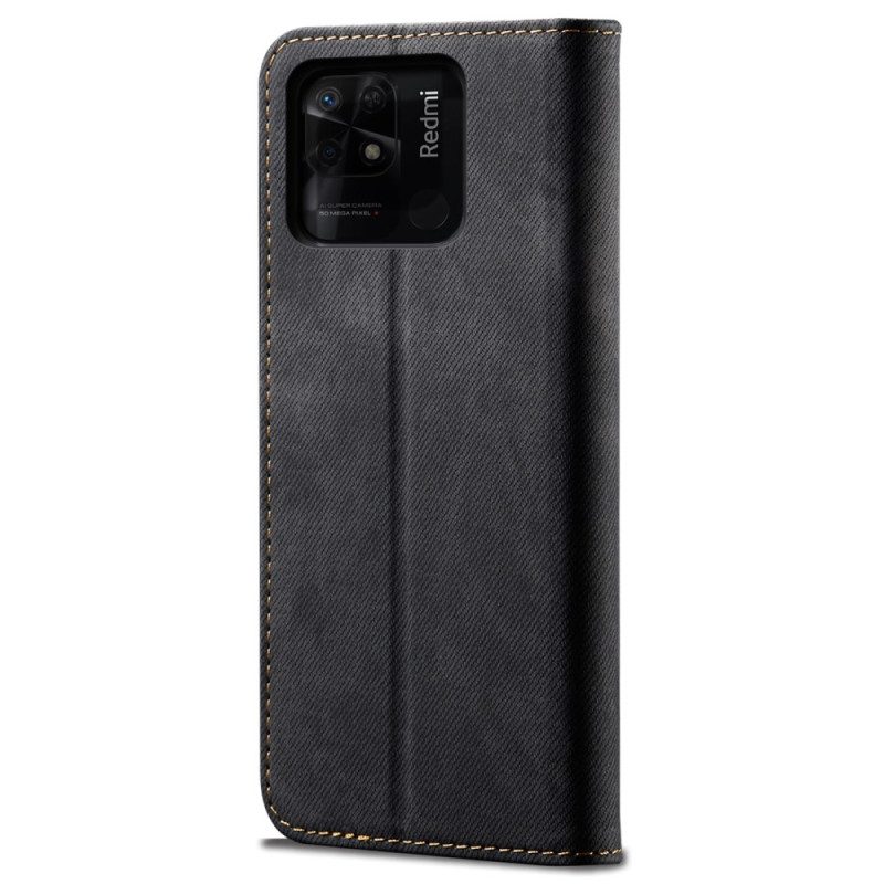 Schutzhülle Für Xiaomi Redmi 10C Flip Case Denim-stoff