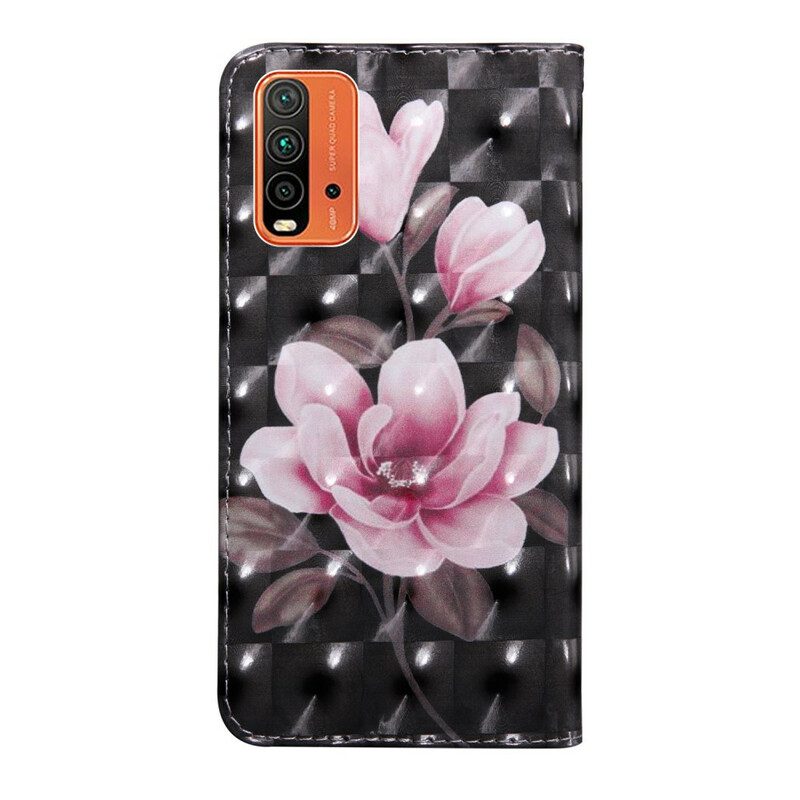 Flip Case Für Xiaomi Redmi 9T Blühende Blumen