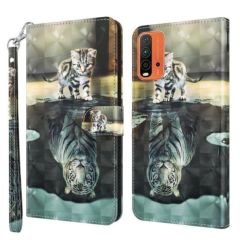 Flip Case Für Xiaomi Redmi 9T Ernest Der Tiger