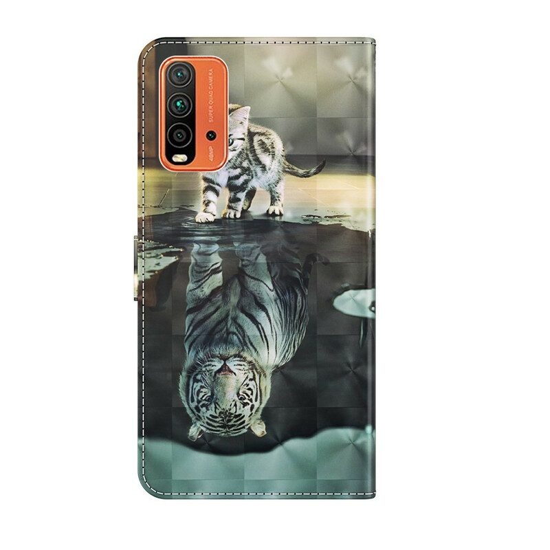 Flip Case Für Xiaomi Redmi 9T Ernest Der Tiger