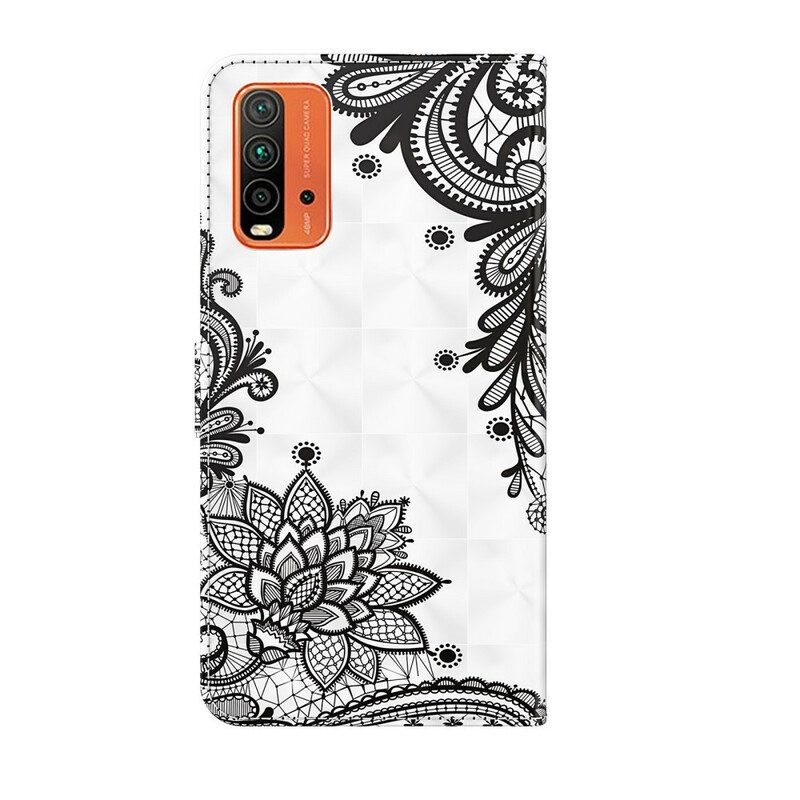 Flip Case Für Xiaomi Redmi 9T Schicke Spitze