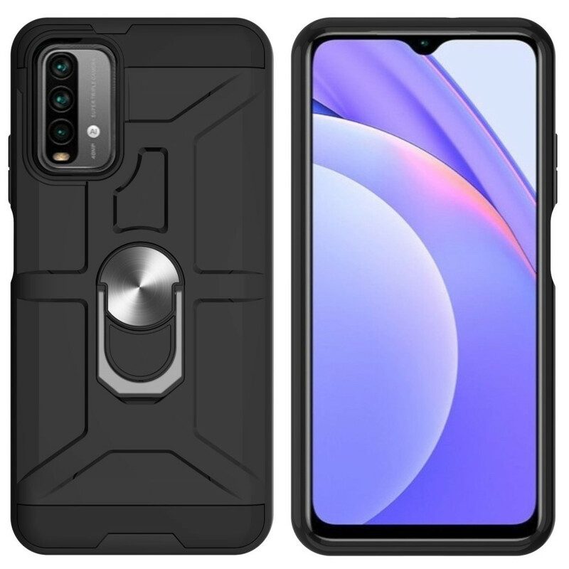 Handyhülle Für Xiaomi Redmi 9T Metallischer Stützring