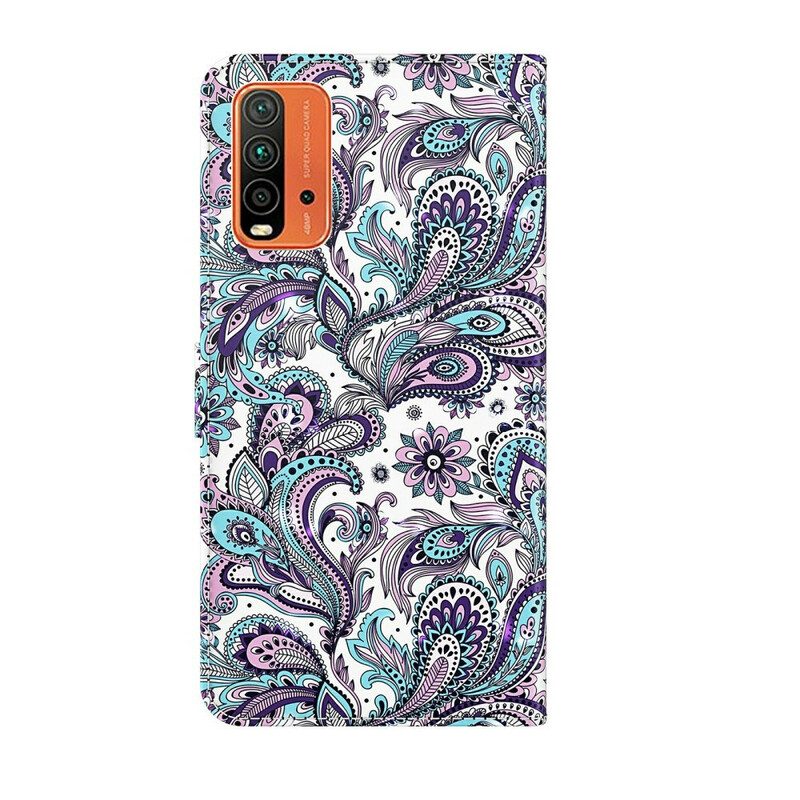 Lederhüllen Für Xiaomi Redmi 9T Blumenmuster