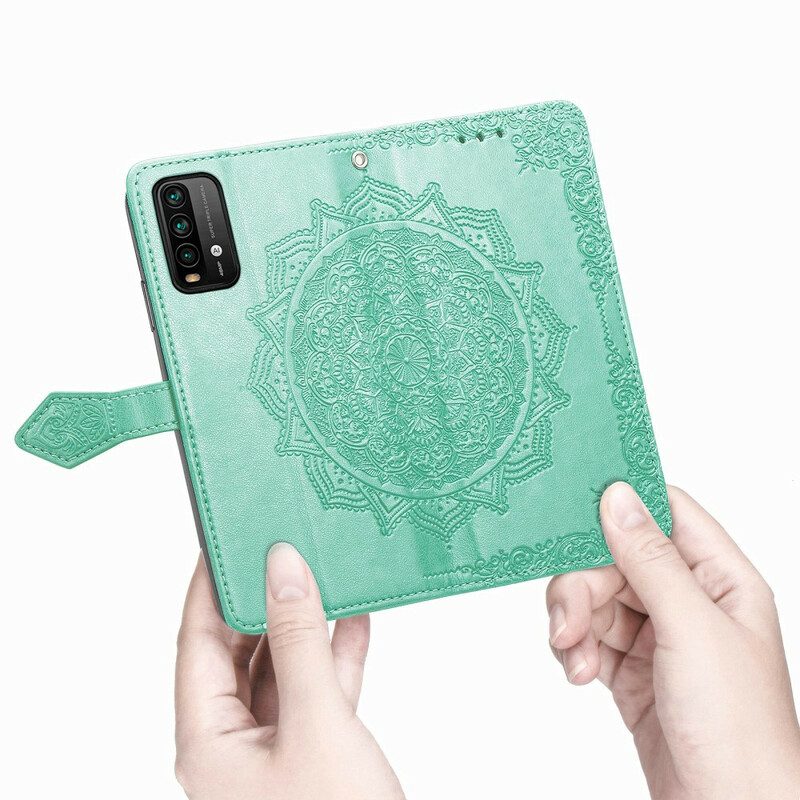 Lederhüllen Für Xiaomi Redmi 9T Mandala-mittelalter