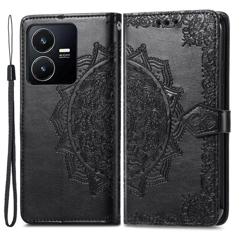 Flip Case Für Vivo Y35 Barock-mandala