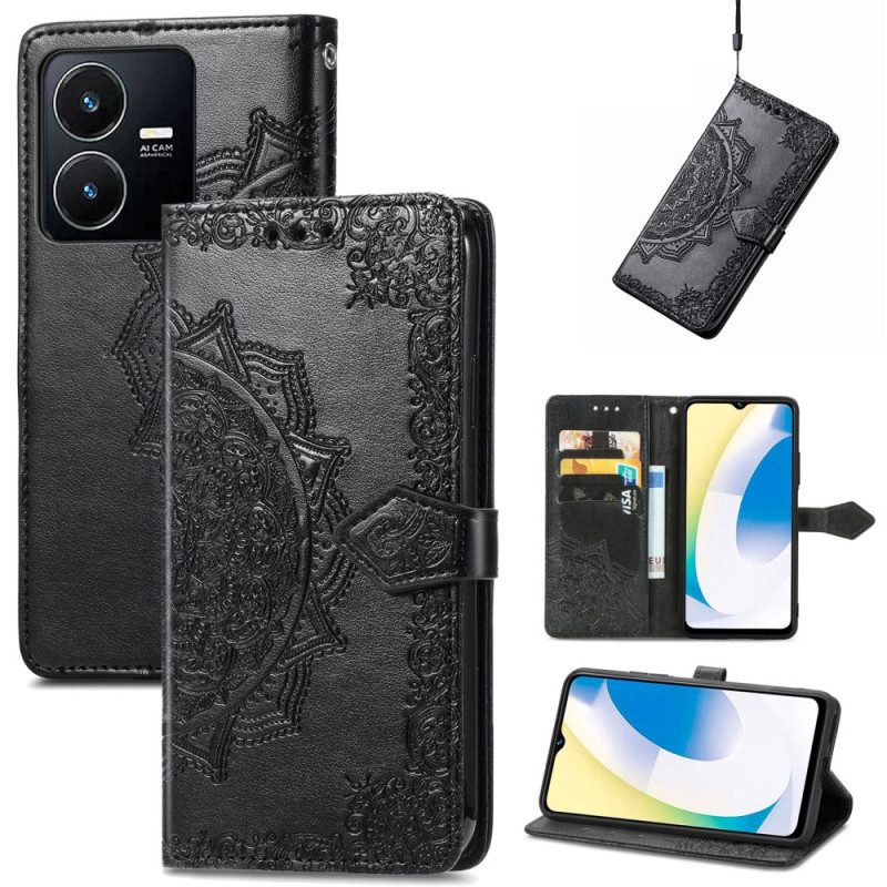 Flip Case Für Vivo Y35 Barock-mandala