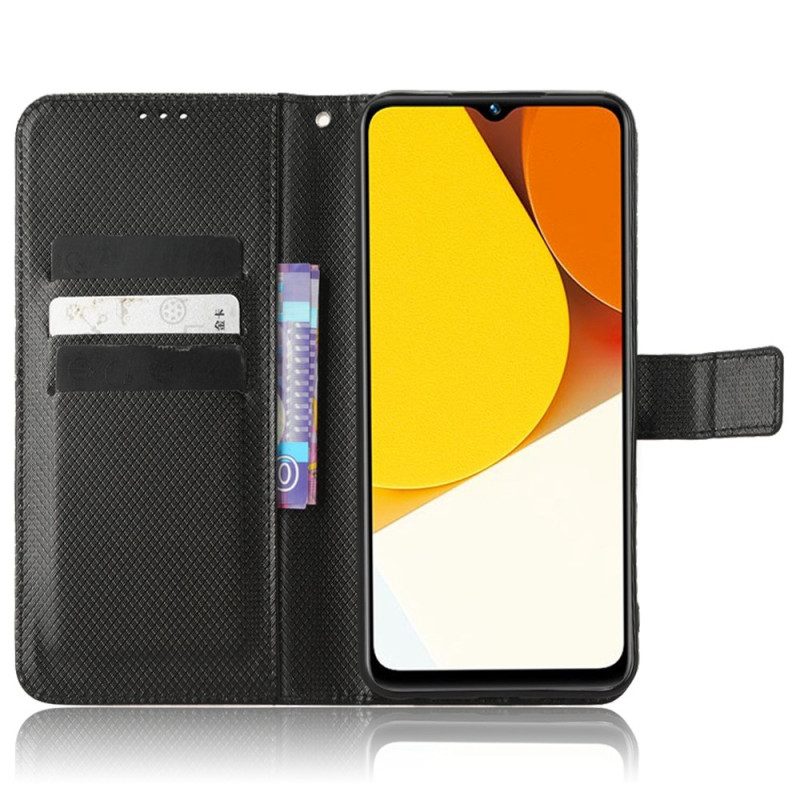 Flip Case Für Vivo Y35 Mit Kordel Riemchenstil