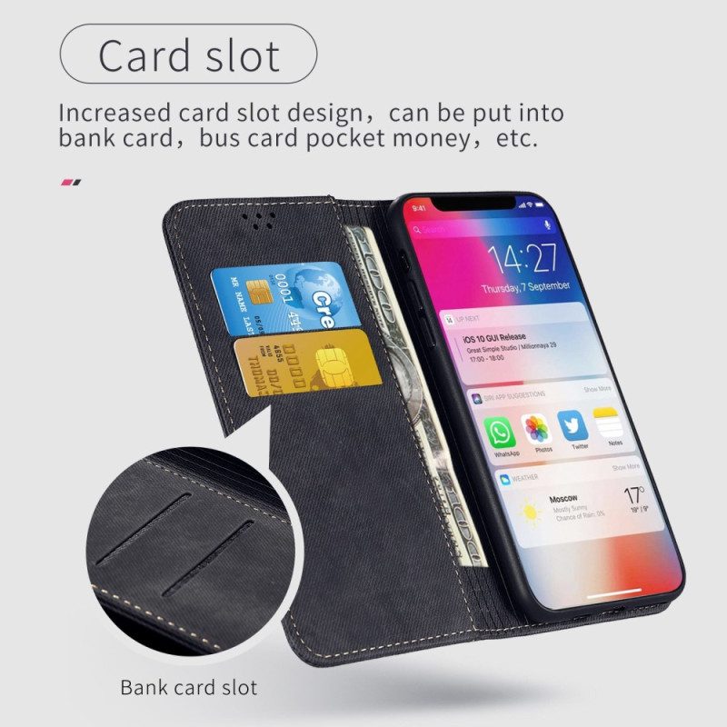 Schutzhülle Für Vivo Y35 Flip Case Denim-stoff