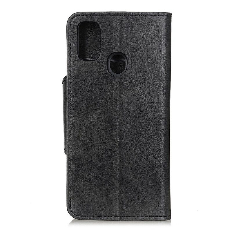 Flip Case Für OnePlus Nord N10 Dekorativer Knopf Aus Kunstleder