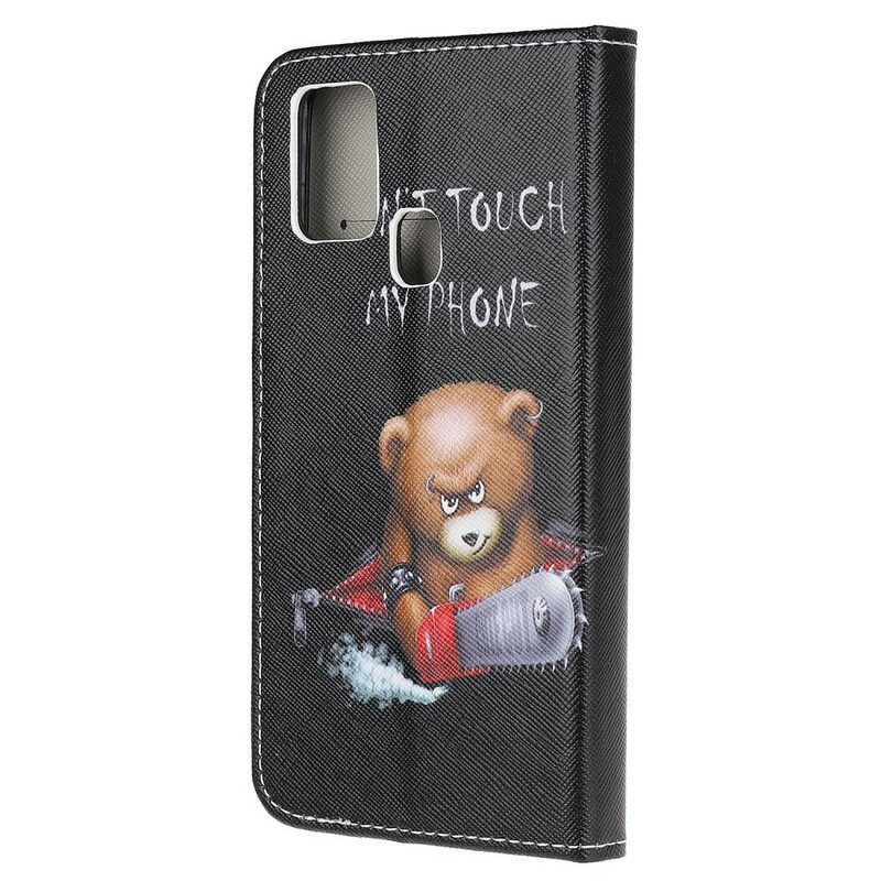 Flip Case Für OnePlus Nord N10 Gefährlicher Bär