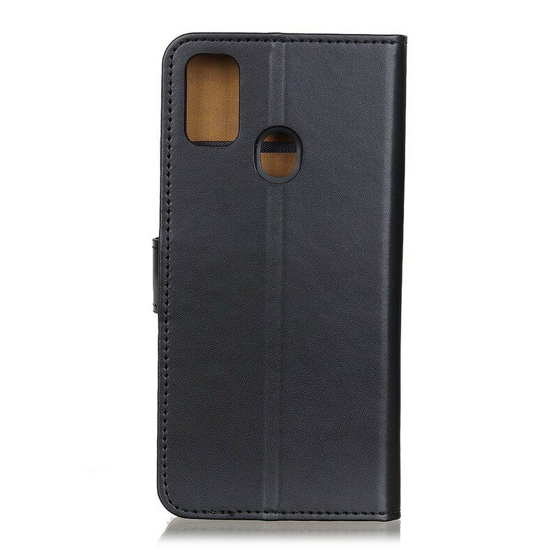 Flip Case Für OnePlus Nord N10 Schlichtes Kunstleder