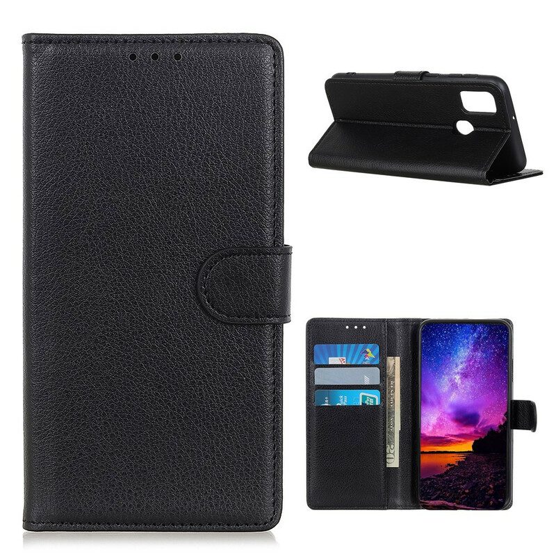 Flip Case Für OnePlus Nord N10 Traditionell Litschi