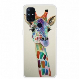 Handyhülle Für OnePlus Nord N10 Bunte Giraffe