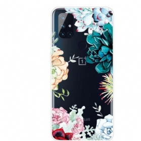 Handyhülle Für OnePlus Nord N10 Nahtlose Aquarellblumen