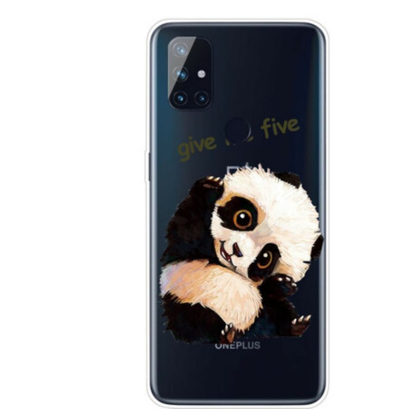 Handyhülle Für OnePlus Nord N10 Nahtloser Panda. Gib Mir Fünf