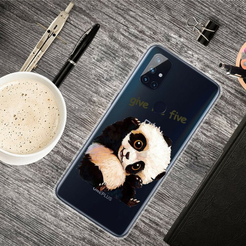 Handyhülle Für OnePlus Nord N10 Nahtloser Panda. Gib Mir Fünf