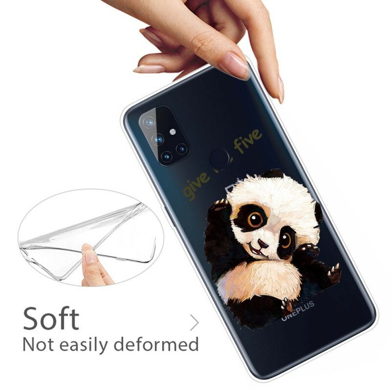 Handyhülle Für OnePlus Nord N10 Nahtloser Panda. Gib Mir Fünf