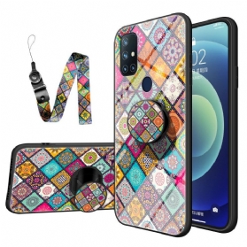 Handyhülle Für OnePlus Nord N10 Patchwork-magnethalter