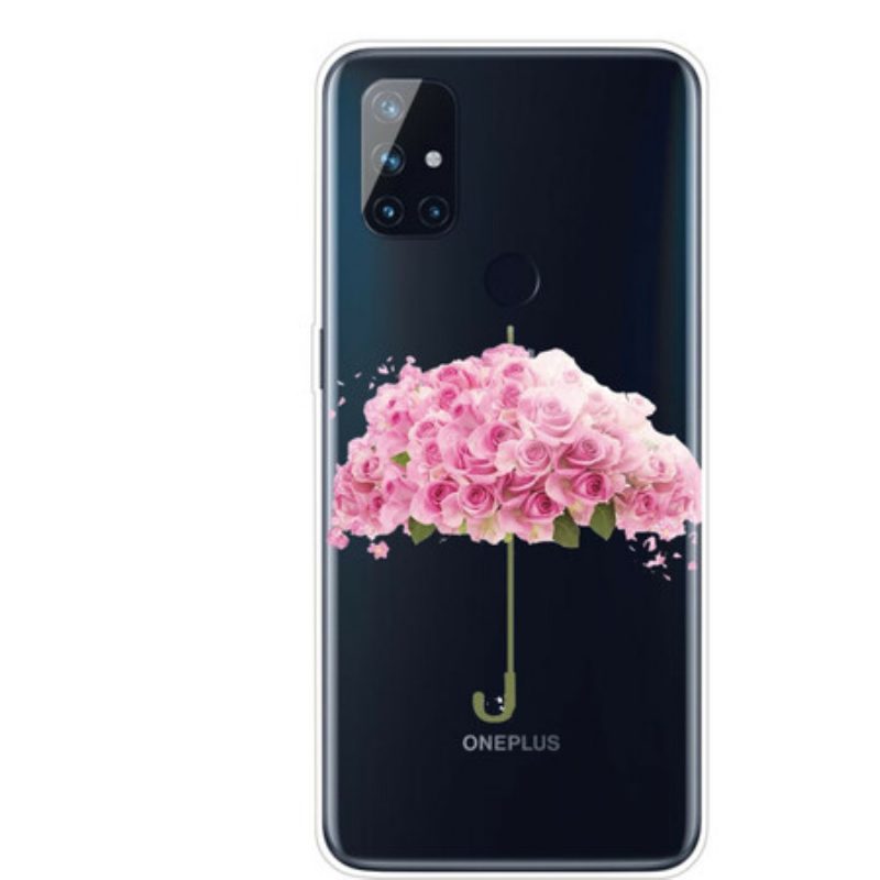 Handyhülle Für OnePlus Nord N10 Regenschirm In Rosen