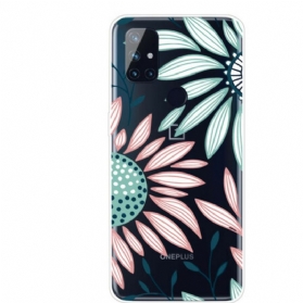 Handyhülle Für OnePlus Nord N10 Transparente Eine Blume