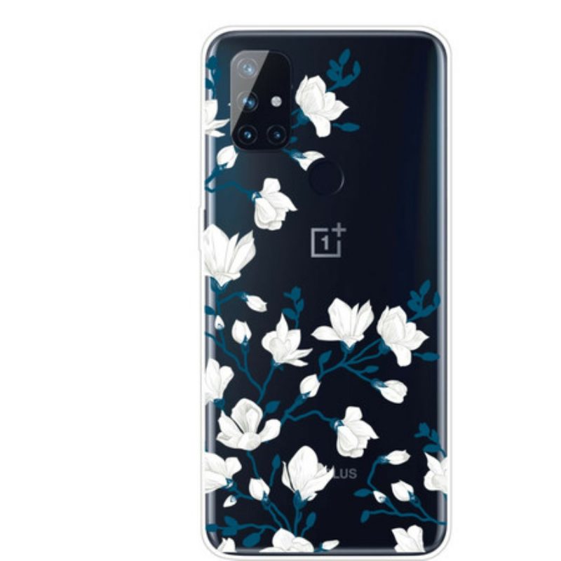 Handyhülle Für OnePlus Nord N10 Weiße Blumen