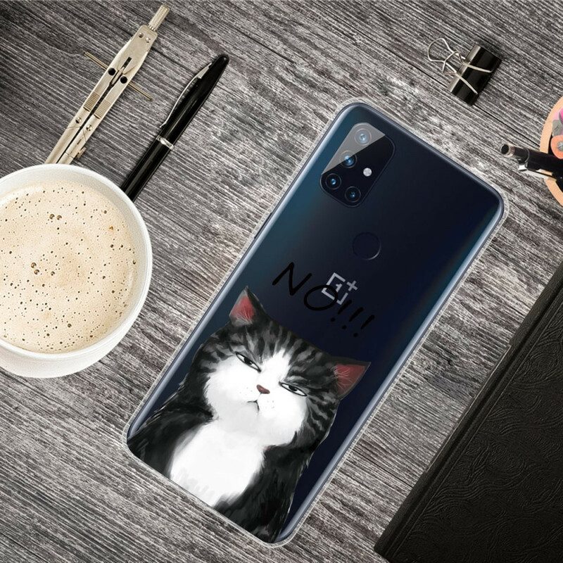 Hülle Für OnePlus Nord N10 Die Katze. Die Nein Sagt