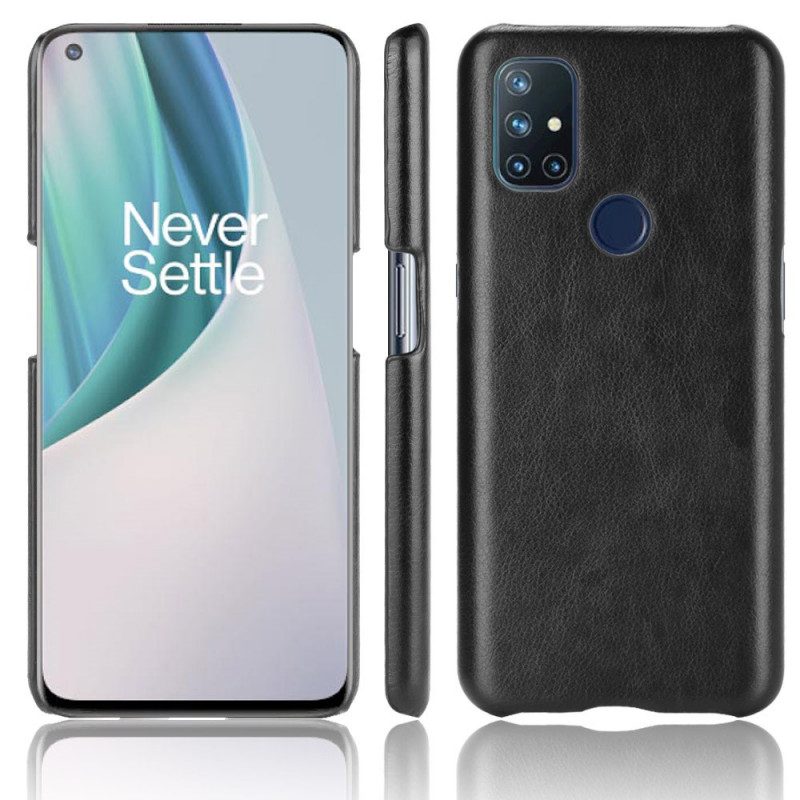 Hülle Für OnePlus Nord N10 Litchi Performance Ledereffekt