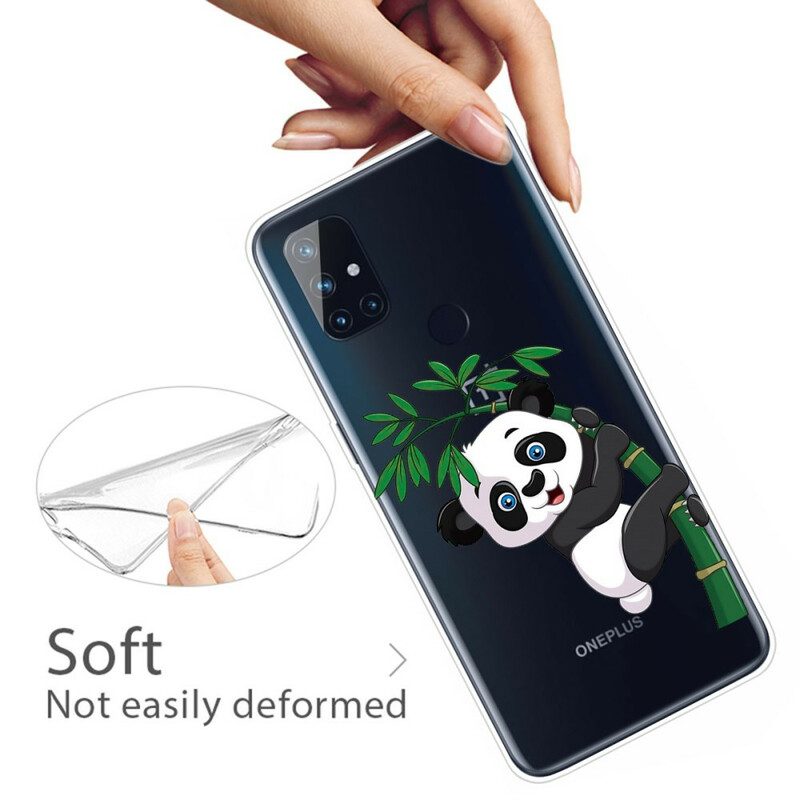 Hülle Für OnePlus Nord N10 Nahtloser Panda Auf Bambus