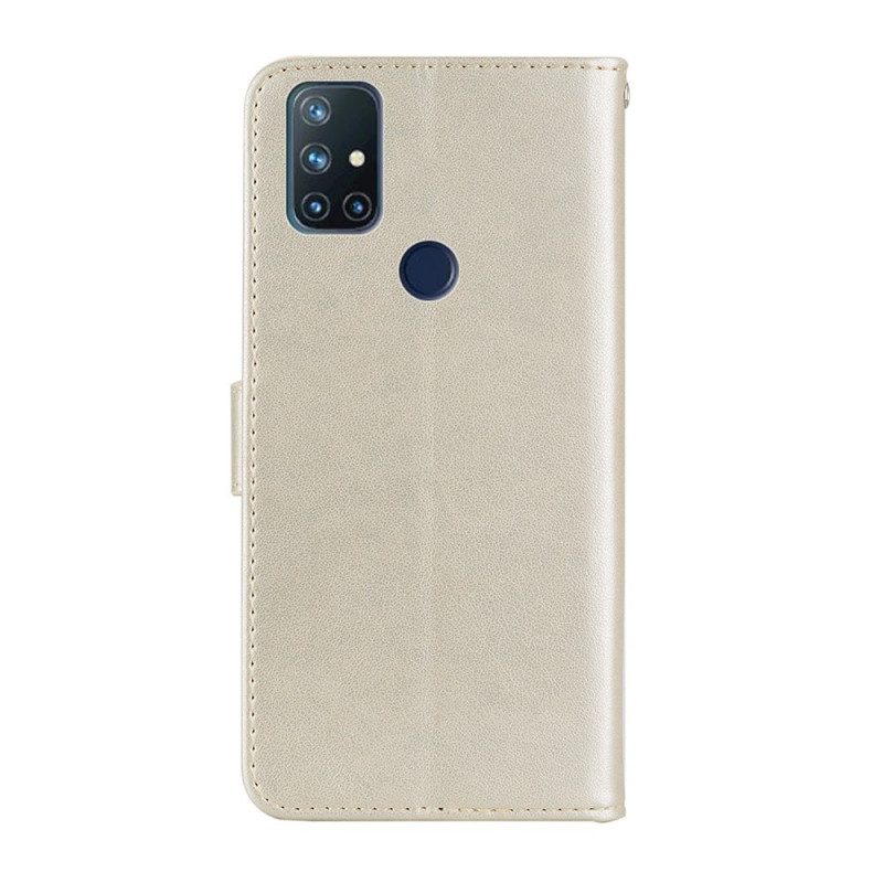 Lederhüllen Für OnePlus Nord N10 Eulen-mandala Und Charme