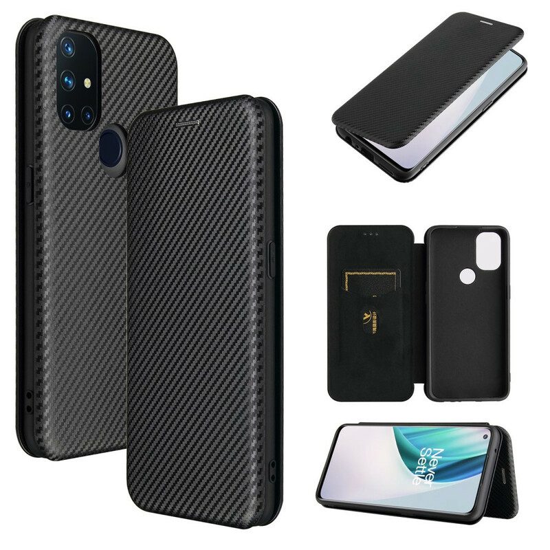 Schutzhülle Für OnePlus Nord N10 Flip Case Kohlefaser