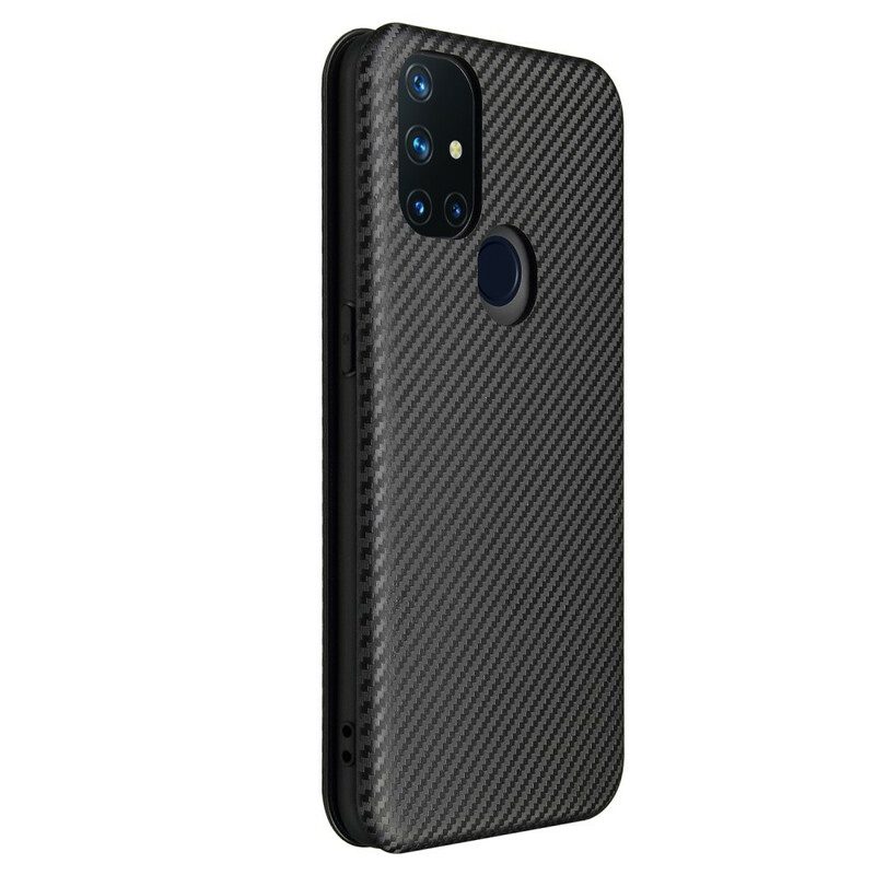 Schutzhülle Für OnePlus Nord N10 Flip Case Kohlefaser