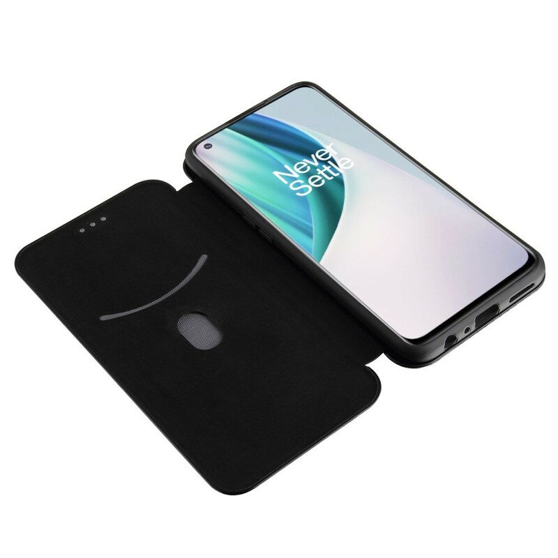 Schutzhülle Für OnePlus Nord N10 Flip Case Kohlefaser