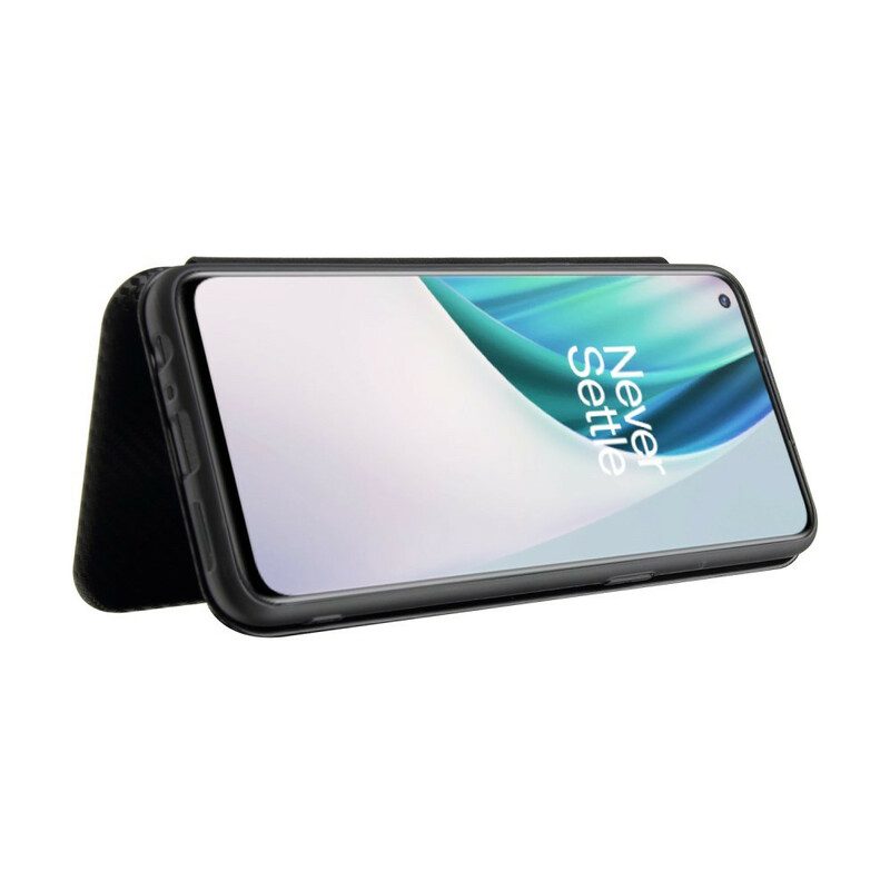 Schutzhülle Für OnePlus Nord N10 Flip Case Kohlefaser