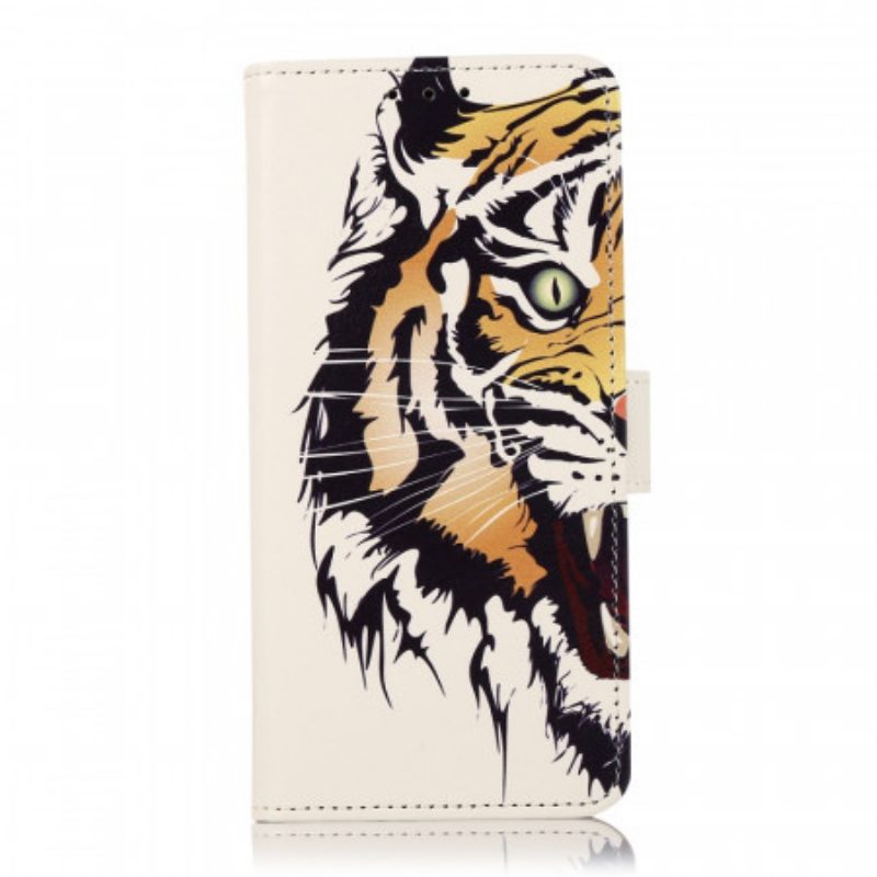 Flip Case Für Google Pixel 6A Wilder Tiger