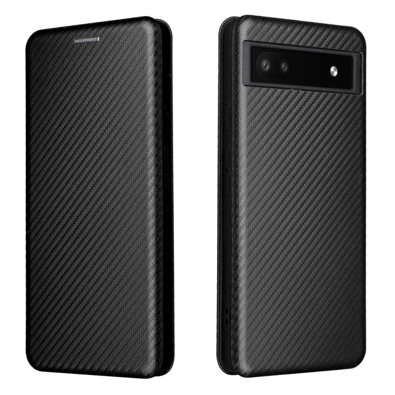 Schutzhülle Für Google Pixel 6A Flip Case Farbiges Carbon-silikon