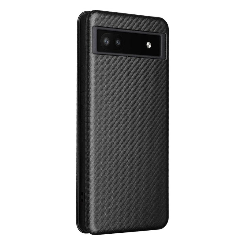 Schutzhülle Für Google Pixel 6A Flip Case Farbiges Carbon-silikon