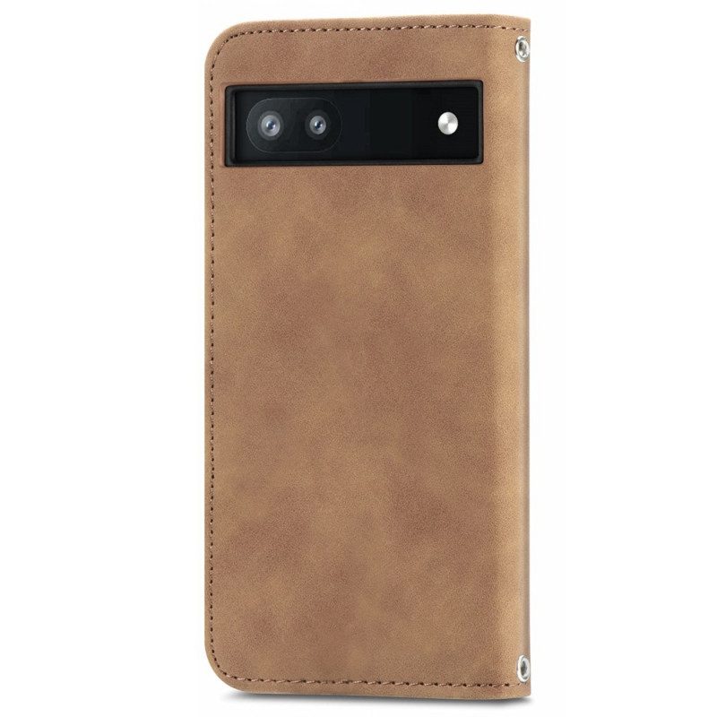 Schutzhülle Für Google Pixel 6A Flip Case Vintage-serie