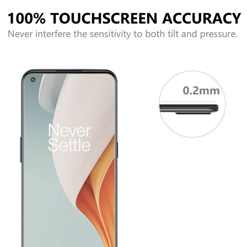 Arc Edge-Schutz Aus Gehärtetem Glas (0.2 Mm) Für Den Oneplus Nord N100-Bildschirm