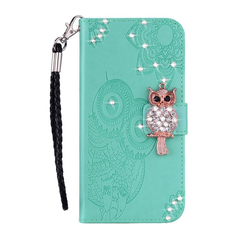 Flip Case Für OnePlus Nord N100 Eulen-mandala Und Charme