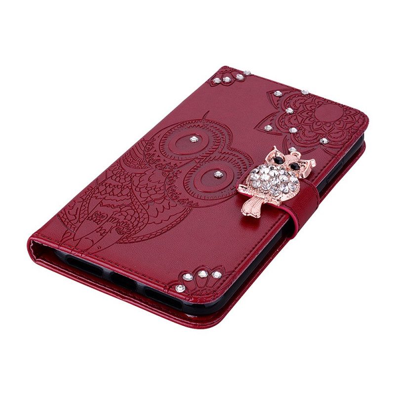 Flip Case Für OnePlus Nord N100 Eulen-mandala Und Charme