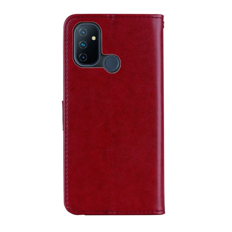 Flip Case Für OnePlus Nord N100 Eulen-mandala Und Charme