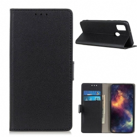 Flip Case Für OnePlus Nord N100 Klassischer Ledereffekt