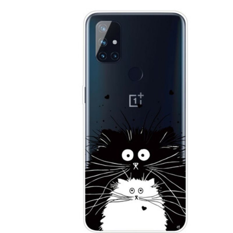 Handyhülle Für OnePlus Nord N100 Schauen Sie Sich Die Katzen An