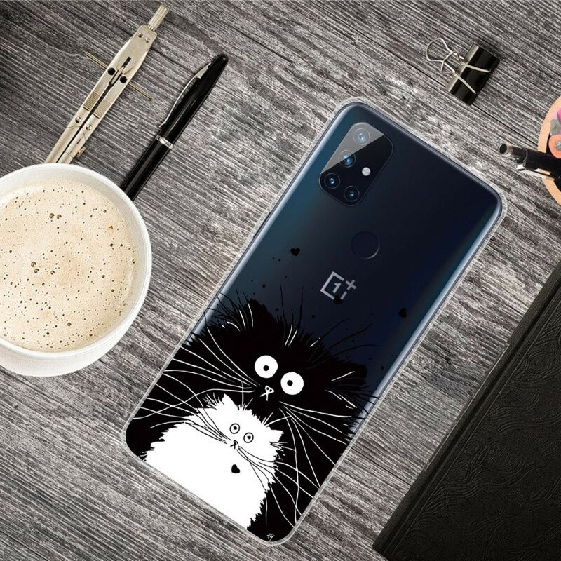 Handyhülle Für OnePlus Nord N100 Schauen Sie Sich Die Katzen An