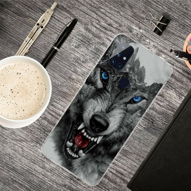 Hülle Für OnePlus Nord N100 Erhabener Wolf