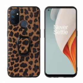 Hülle Für OnePlus Nord N100 Ringhalterung Im Leoparden-stil